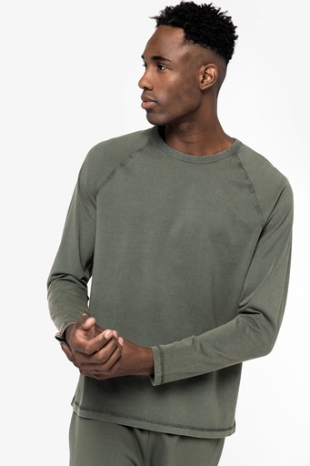 Eco-friendly men’s long sleeve raglan t-shirt [NS338]