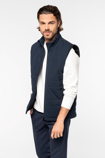 Eco-friendly men's Padded knitted bodywarmer [NS605]