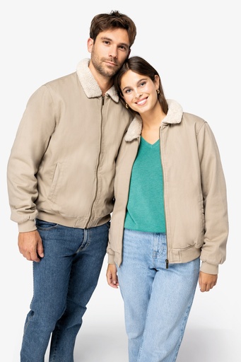 Unisex eco-friendly sherpa neck jacket [NS612]