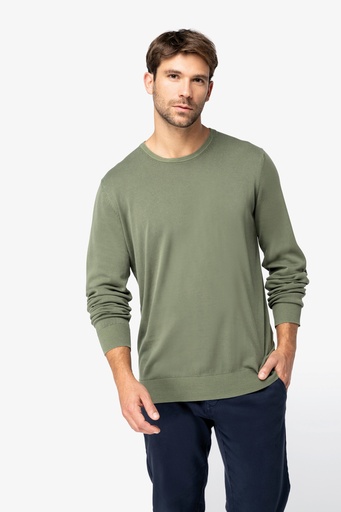 Men’s eco-friendly faded crew neck jumper [NS914]