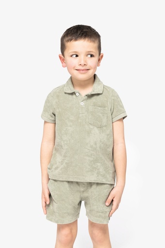 Eco-friendly boys’ Terry Towel polo shirt [NS218]