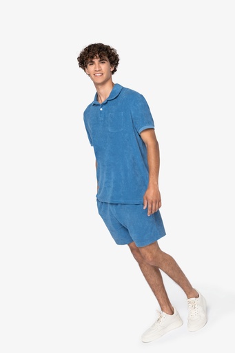 Eco-friendly men's Terry Towel polo shirt [NS227]