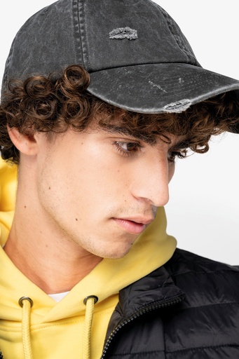 Eco-friendly unisex ripped effect cap [NS026]