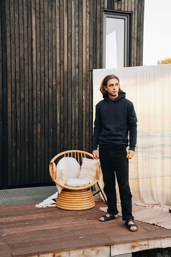 SWEAT BELGE À CAPUCHE HOMME, SOLIDE ET BIO [OpteS004]