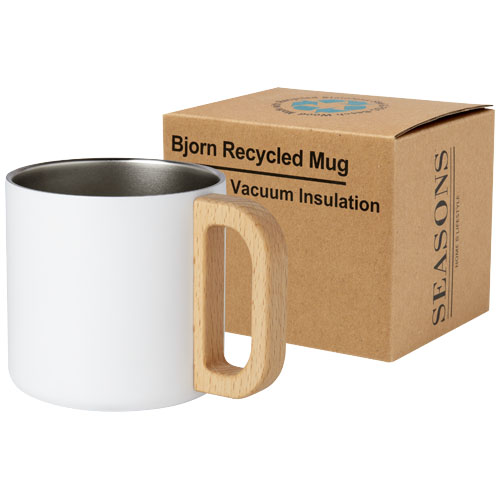 Bjorn 360 ml RCS certified recycled stainless steel mug with copper vacuum insulation [100740]