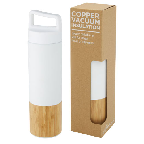 Torne 540 ml copper vacuum insulated stainless steel bottle with bamboo outer wall [100669]
