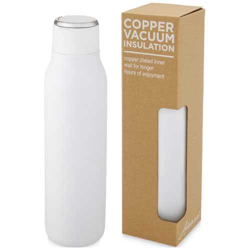 Marka 600 ml copper vacuum insulated bottle with metal loop [100672]