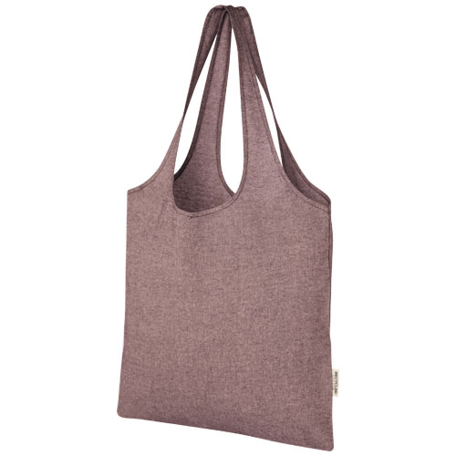 Pheebs 150 g/m² recycled cotton trendy tote bag 7L [120641]