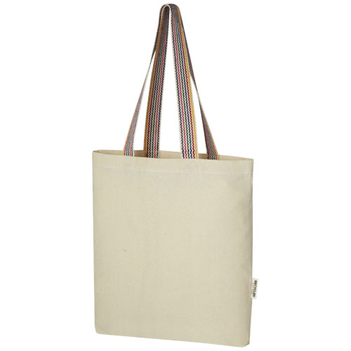 Rainbow 180 g/m² recycled cotton tote bag 5L [120642]
