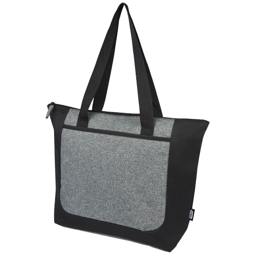 Reclaim GRS recycled two-tone zippered tote bag 15L [120657]