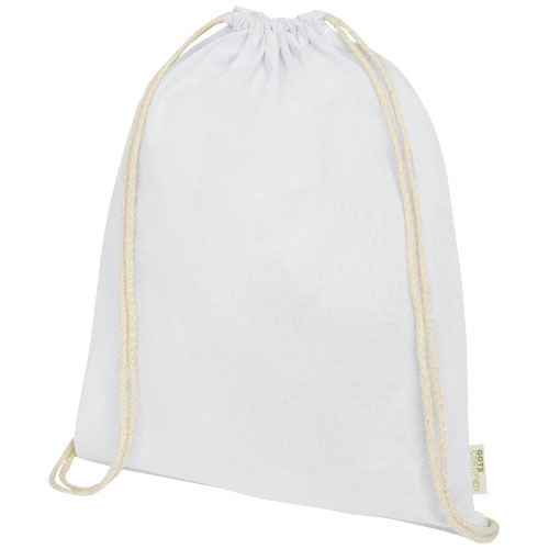 Orissa 100 g/m² GOTS organic cotton drawstring bag 5L [120490]