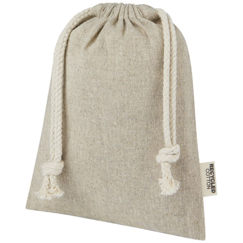 Pheebs 150 g/m² GRS recycled cotton gift bag small 0.5L [120670]