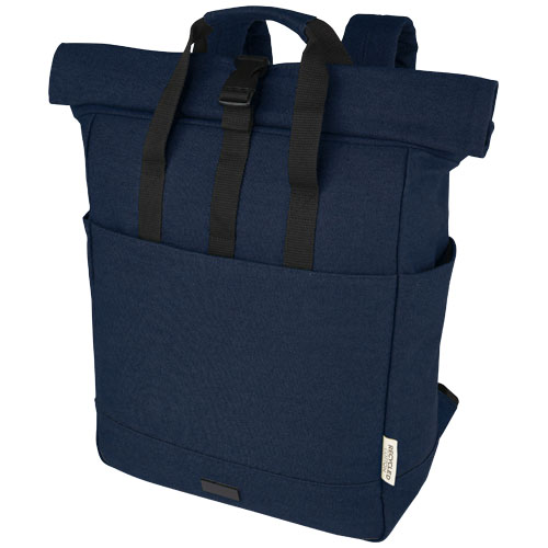Joey 15” GRS recycled canvas rolltop laptop backpack 15L [120678]